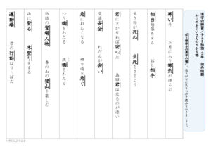 【東京書籍】漢字３年　１学期⑦　